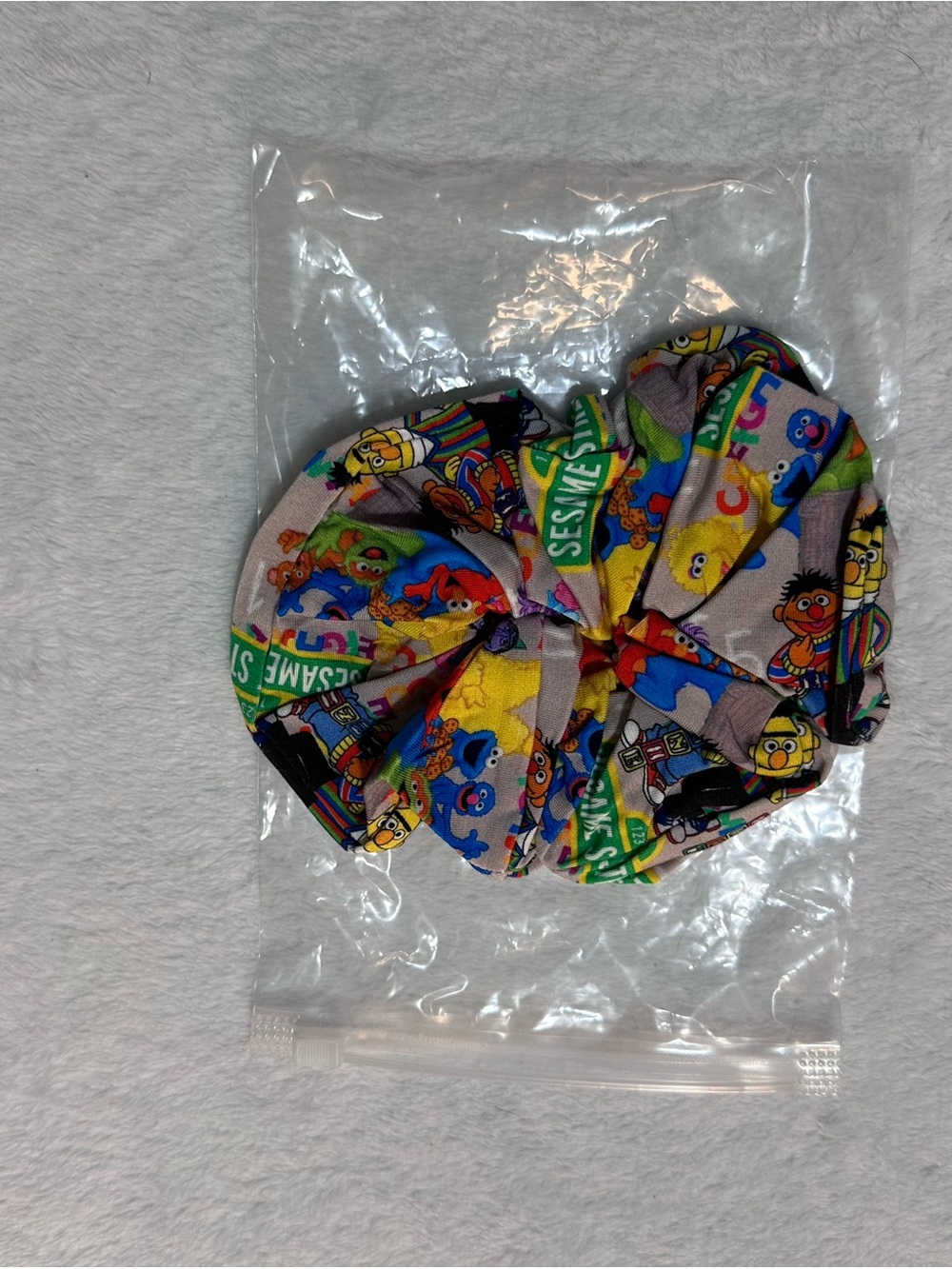 JEM Multicolor Character Print Hair Scrunchie